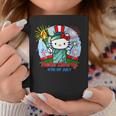 Hello Liberty With Kitty 4Th Of July Usa Flag And Firework Coffee Mug Personalized Gifts