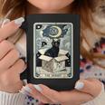 The Hermit Tarot Card Cat In Box Mystic Cat Coffee Mug Funny Gifts