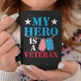 My Hero Is A Veteran Veteran's Day Family Dad Grandpa Coffee Mug Funny Gifts