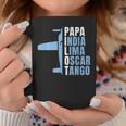 Herren Papa Pilot Phonetisches Alphabet Für Papa Pilotenater Flieger Tassen Lustige Geschenke