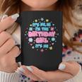 Hi I'm Birthday Girls Flowery Cute Pop Sparkles Coffee Mug Personalized Gifts