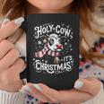 Holy Cow It's Christmas Cow Lover Farm Animal Costume Coffee Mug Unique Gifts