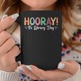 Hooray It's Library Day Reader Books Lover Groovy Coffee Mug Unique Gifts