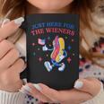 Hot Dog I'm Just Here For The Wieners Fourth Of July Coffee Mug Funny Gifts