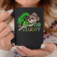 Howdy Go Lucky Leopard St Patrick's Day Western Cowboy Women Coffee Mug Unique Gifts