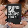 Husband Dad Scorpio Legend Father Zodiac Astrology Coffee Mug Unique Gifts