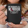 My Husband Is A Warrior Oral Head & Neck Cancer Awareness Coffee Mug Unique Gifts