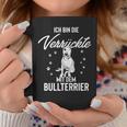 Ich Bin Die Verrückte Mit Dem Bull Terrier Tassen Lustige Geschenke