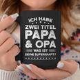 Ich Habe Zwei Titel: Papa & Opa Schwarzes Tassen für Männer Lustige Geschenke