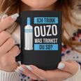 Ich Trink Ouzo Was Trinkst Du So Greece Schnaps Ouzo Tassen Lustige Geschenke