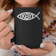 Ichthys Or Ichtus Ixoye Christian Fish Coffee Mug Unique Gifts