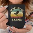 I'd Rather Be Skiing Retrointage Skifahrer Ski Herren Papa Jungen Tassen Lustige Geschenke