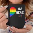 I'm Hers Shes Mine Lesbian Couples Matching Lgbt Pride Flag Coffee Mug Unique Gifts