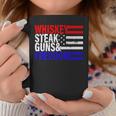 Independence Whiskey Steak Guns & Freedom 4Th July Coffee Mug Unique Gifts