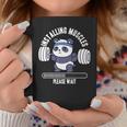 Installing Muscles Please Wait Panda Weight Lifting Barbell Coffee Mug Unique Gifts