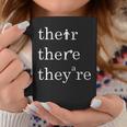 Their There And They're English Teacher Correct Grammar Coffee Mug Unique Gifts