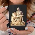 Italian Sculptor Michelangelo Pieta Statue Jesus Mother Mary Coffee Mug Unique Gifts