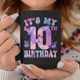 It's My 10Th Birthday Butterfly Theme 10 Year Old Party Girl Coffee Mug Unique Gifts