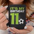 It's My 11Th Birthday Boy Soccer Football 11 Years Old Coffee Mug Funny Gifts