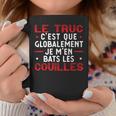 Je M'en Bats Les Cuoilles Cadeau Humoristique Tasse Cadeaux drôles