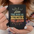 John The Man The Myth The Legend Custom Name Coffee Mug Personalized Gifts
