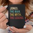 Jones The Man The Myth The Legend Coffee Mug Unique Gifts