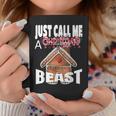 Just Call A Christmas Beast With Cute Ginger Bread House Coffee Mug Unique Gifts