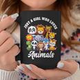 Just A Girl Who Loves Animals Wild Cute Zoo Animals Girls Coffee Mug Unique Gifts
