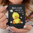 Just A Girl Who Loves Ducks Cute Duck Lover Owner Coffee Mug Funny Gifts