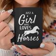 Just A Girl Who Loves Horses Riding Girls Horse Coffee Mug Unique Gifts