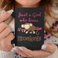 Just A Girl Who Loves Monkeys Lovers Girls Women Coffee Mug Unique Gifts