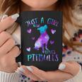 Just A Girl Who Loves Pitbulls Galaxy Space Pitbull Dog Mom Coffee Mug Unique Gifts