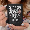 Just A Girl Who Loves Trump And Ducks Women Coffee Mug Unique Gifts