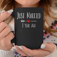 Just Married One Year Ago 1St First Wedding Anniversary Coffee Mug Unique Gifts