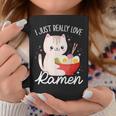 I Just Really Love Ramen Cat Anime Kawaii Otaku Clothing Coffee Mug Unique Gifts