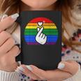 K-Pop Heart Hand Lgbt Gay Pride Retro Vintage Lgbtq Pride Coffee Mug Unique Gifts