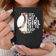 I Know I Play Like A Girl Try To Keep Up Baseball Girl Women Coffee Mug Unique Gifts