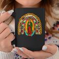 Our Lady Virgen De Guadalupe Virgin Mary Madre Mía Rainbow Coffee Mug Unique Gifts