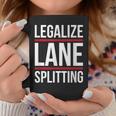 Lane-Splitting Motorcycle Cars Make Lane Splitting Legal Coffee Mug Unique Gifts