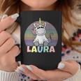 Laura Name Vorname Einhorn Regenbogen Personalisiert Tassen Lustige Geschenke