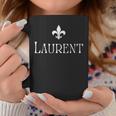 Laurent Surname French Family Name Heraldic Lily Flower Coffee Mug Funny Gifts
