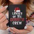 Leader Of The Cousin Crew Pajamas Xmas Buffalo Plaid Coffee Mug Unique Gifts