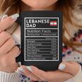 Lebanese Dad Nutrition Facts National Pride For Dad Coffee Mug Unique Gifts