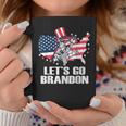 Let's Go Brandon Cat Conservative Us Flag Idea Coffee Mug Unique Gifts
