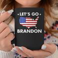 Let's Go Brandon Conservative Us Map Flag Idea Coffee Mug Unique Gifts