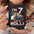 Let's Roll Race Car 7Th Birthday 7 Year Old Boy Racing Coffee Mug Unique Gifts