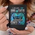 Level 17 Unlocked Awesome Since 2007 17Th Birthday Gaming Coffee Mug Funny Gifts