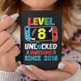 Level 8 Unlocked Awesome Since 2016 Video Game Birthday Coffee Mug Unique Gifts