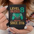 Level 8 Unlocked Birthday 8Th Birthday Gaming 8 Years Old Coffee Mug Funny Gifts