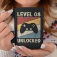 Level 8 Unlocked Video Gamer 8Th Birthday Vintage Coffee Mug Unique Gifts